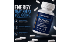 Caffeine Capsules (200 mg - 60 veg capsules)